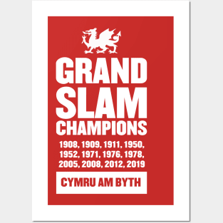 Wales Grand Slam Rugby Union Champions Posters and Art